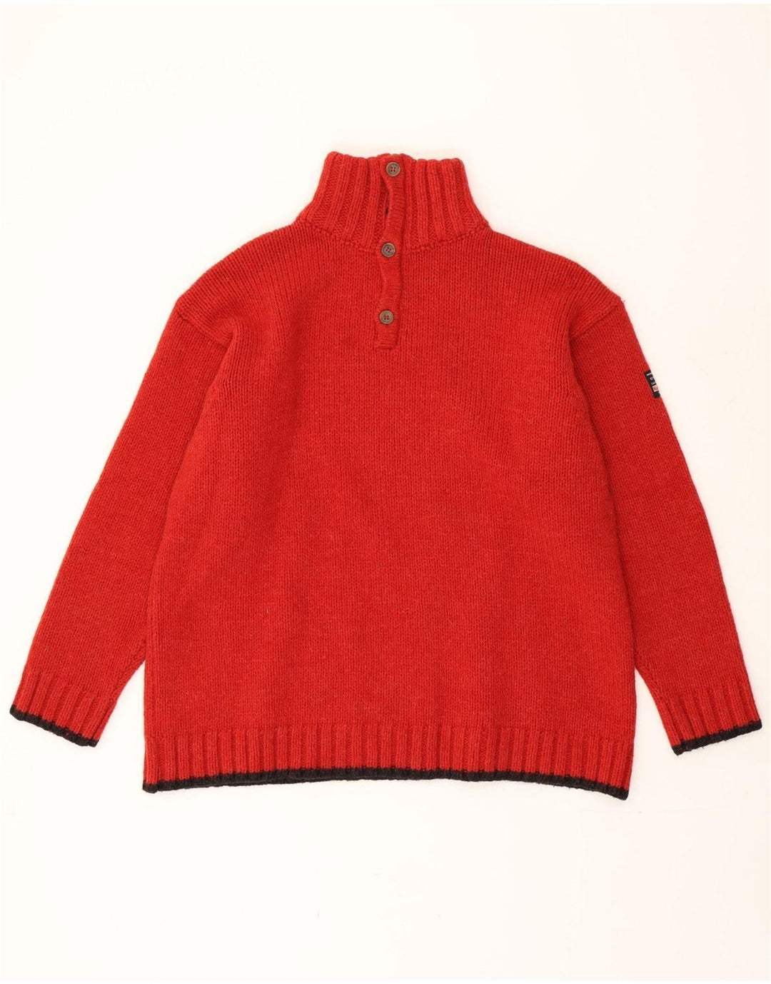 Marlboro Classics Pull à col zippé pour homme XL en laine color block rouge