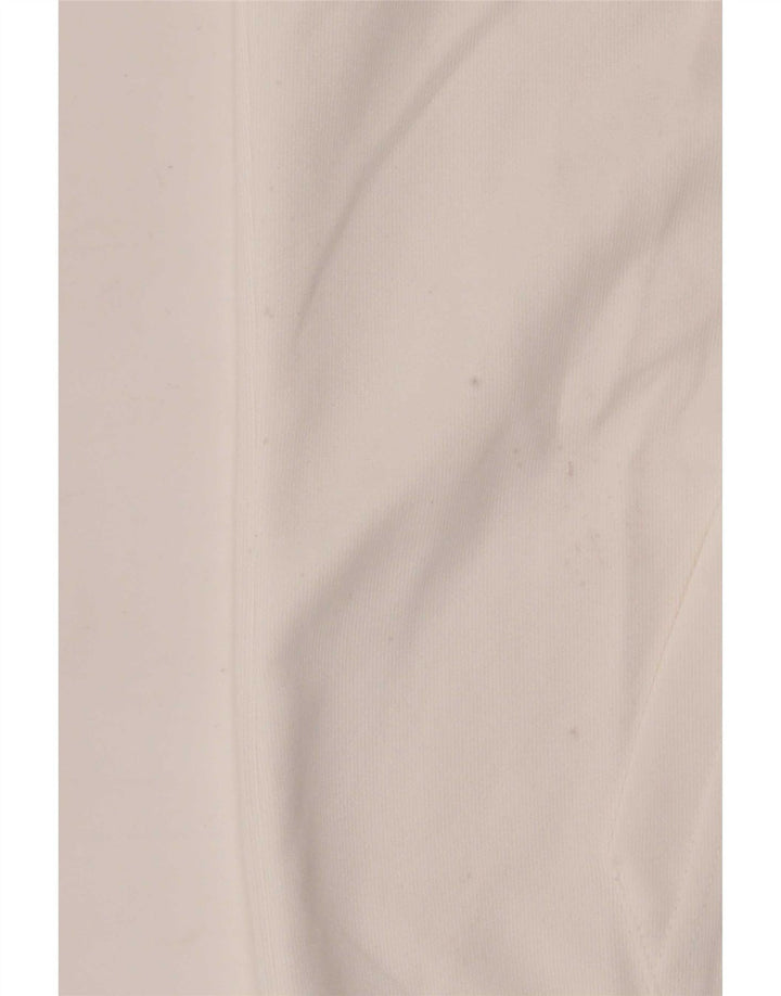 Nike Pull à capuche zippé graphique pour homme en polyester color block blanc moyen
