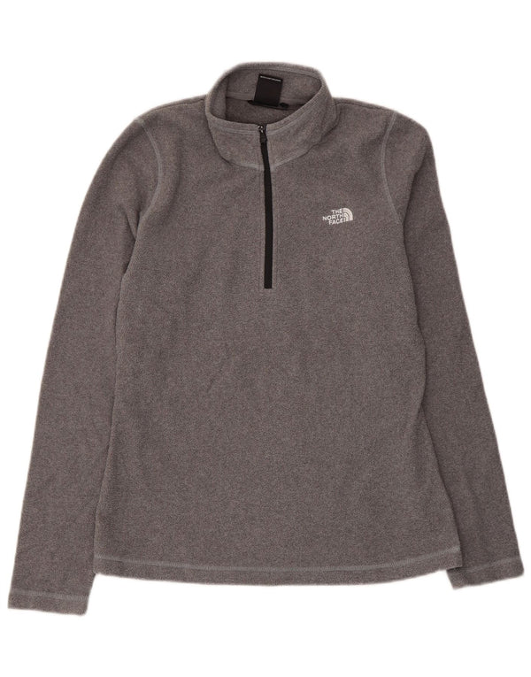 The North Face Pull polaire à col zippé pour femme UK 10 Small Gris Polyester