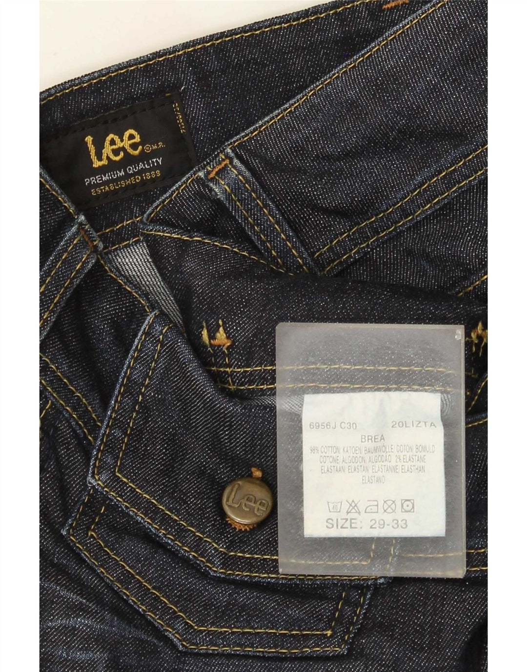 Lee Jean Femme Brea Slim W29 L33 Bleu Marine Coton
