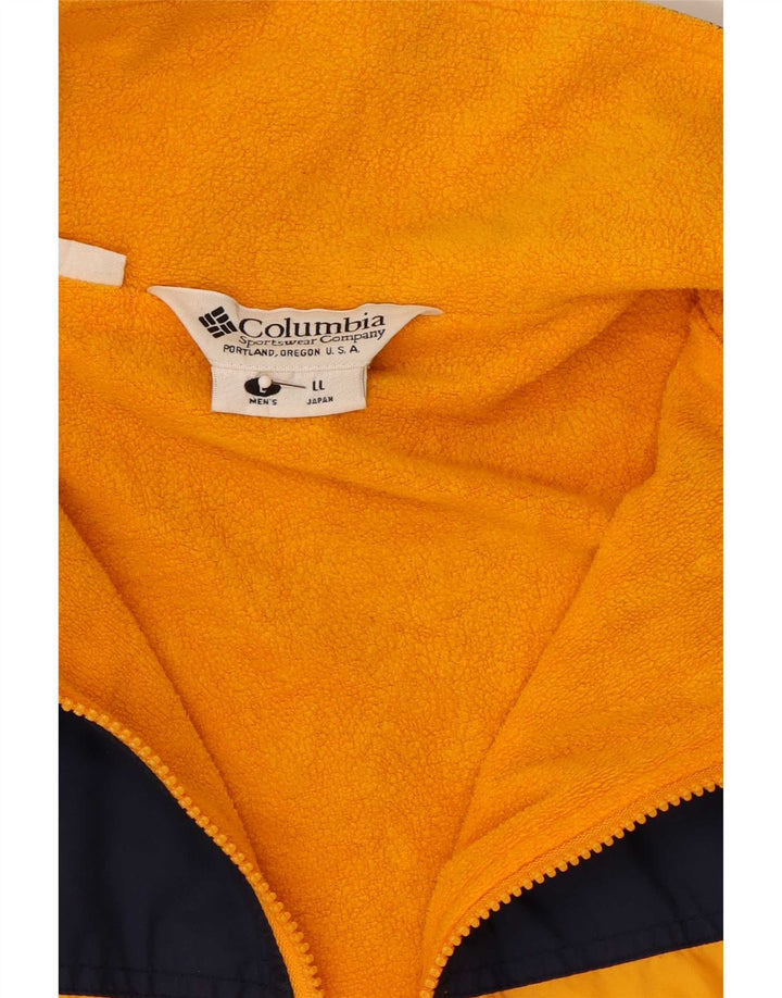Columbia Veste coupe-vent pour homme UK 40 Large Jaune Colorblock