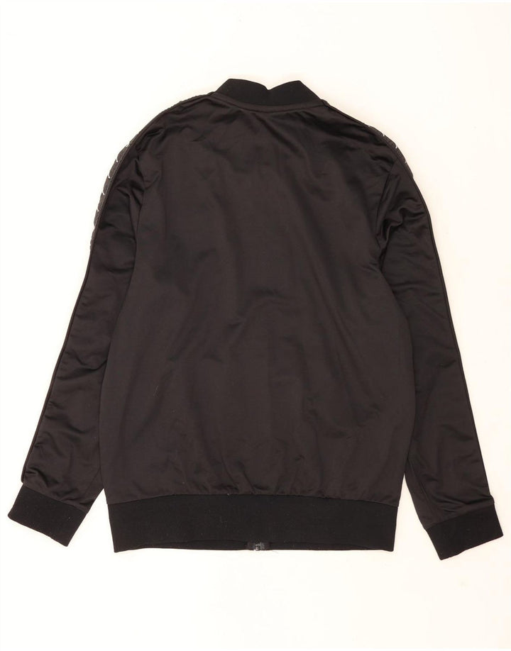 Kappa Veste de survêtement graphique pour homme Taille L Noir Polyester
