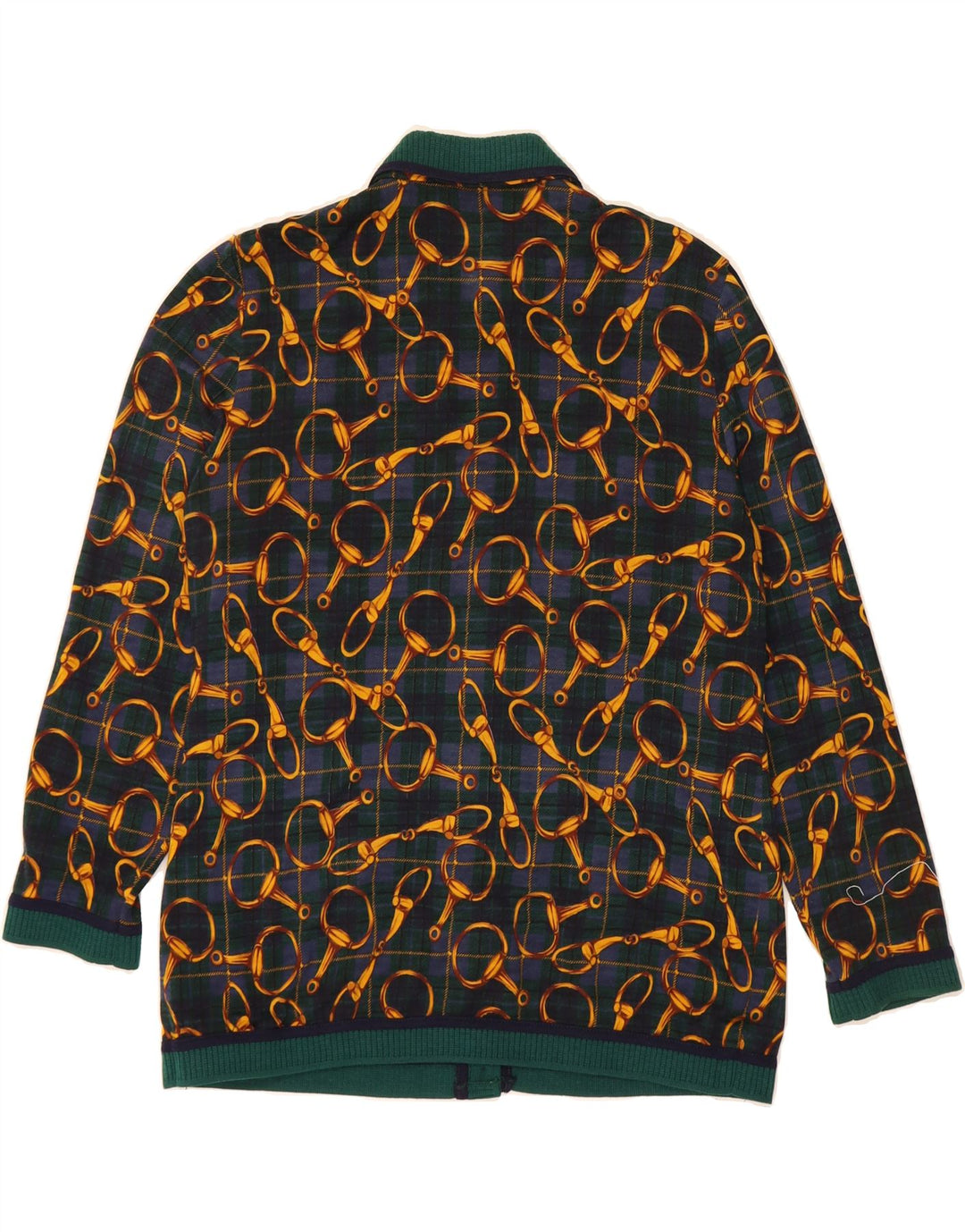 DOMINA Pull Cardigan à Motif Abstrait pour Femme UK 20 2XL Vert