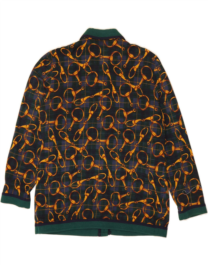 DOMINA Pull Cardigan à Motif Abstrait pour Femme UK 20 2XL Vert