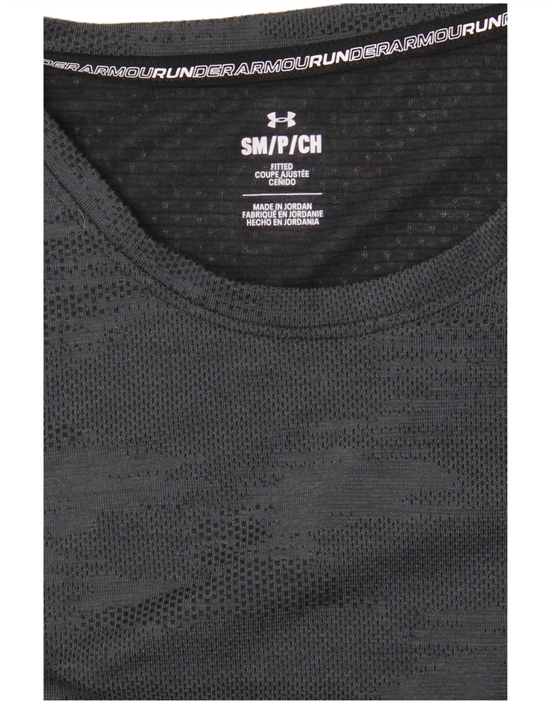 UNDER ARMOUR T-Shirt Femme UK 10 Petit Gris