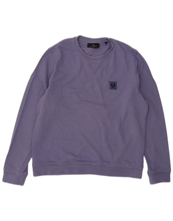 Belstaff Sweat-shirt pour homme XL Violet Coton