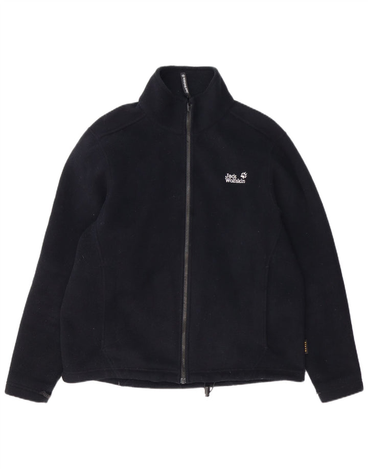 Jack Wolfskin Veste polaire doublée pour homme UK 40 Large Bleu marine Polyester