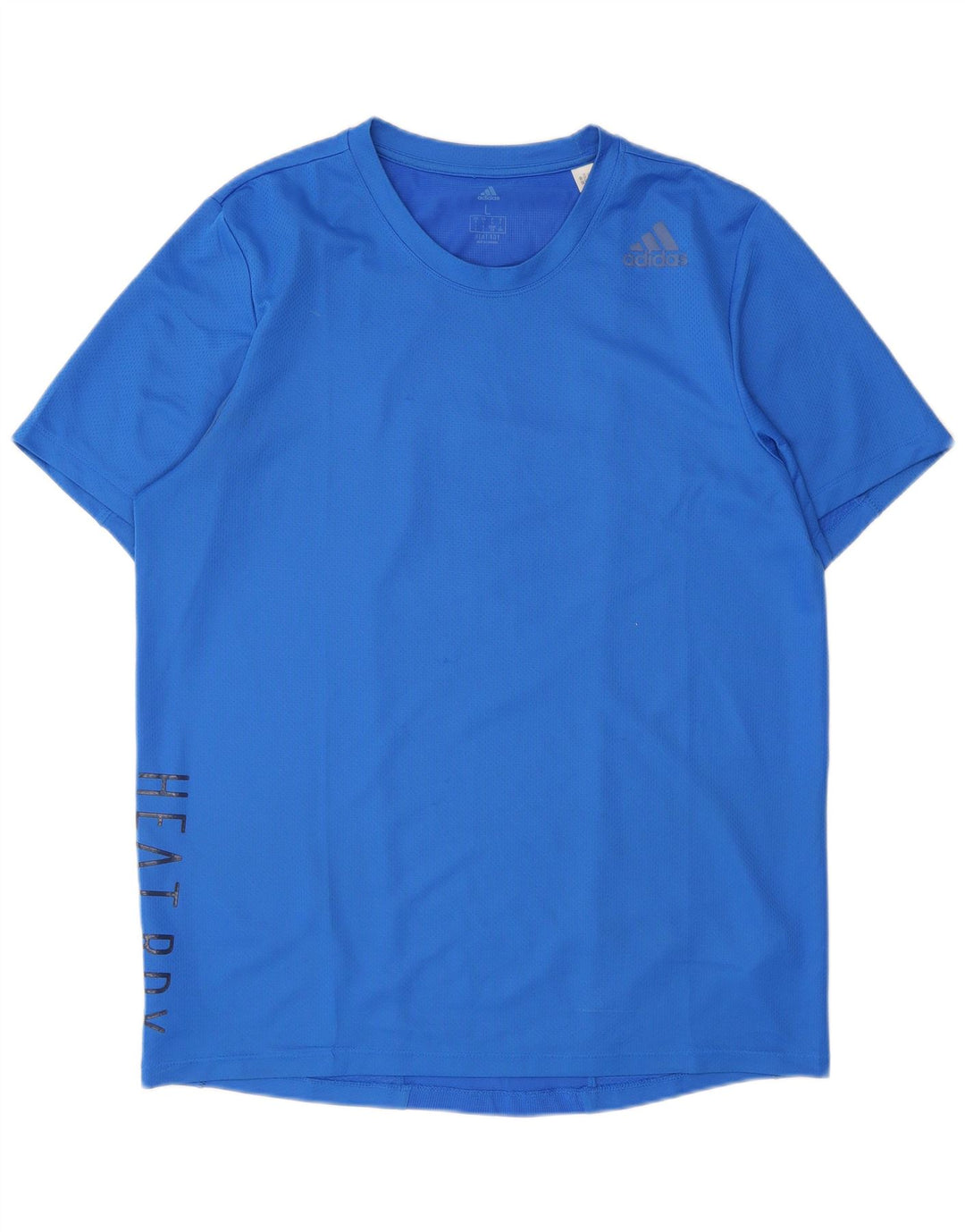 Adidas T-shirt graphique pour hommes, grand, bleu, polyester