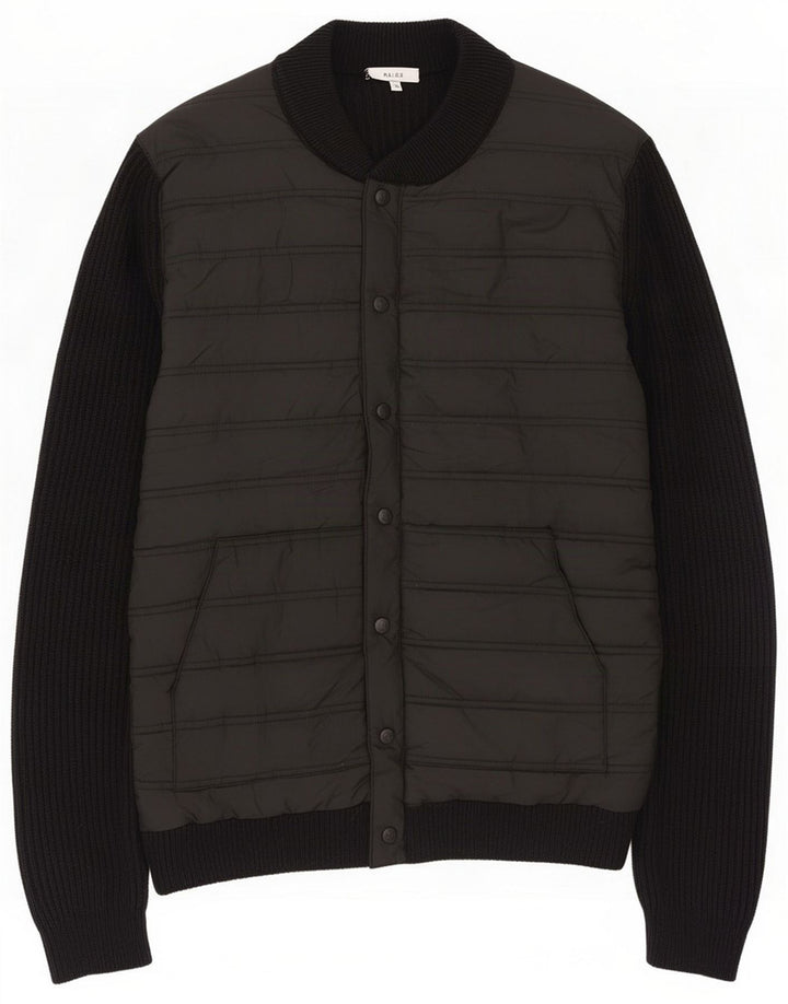 Reiss Veste matelassée pour homme UK 40 Large Noir Coton