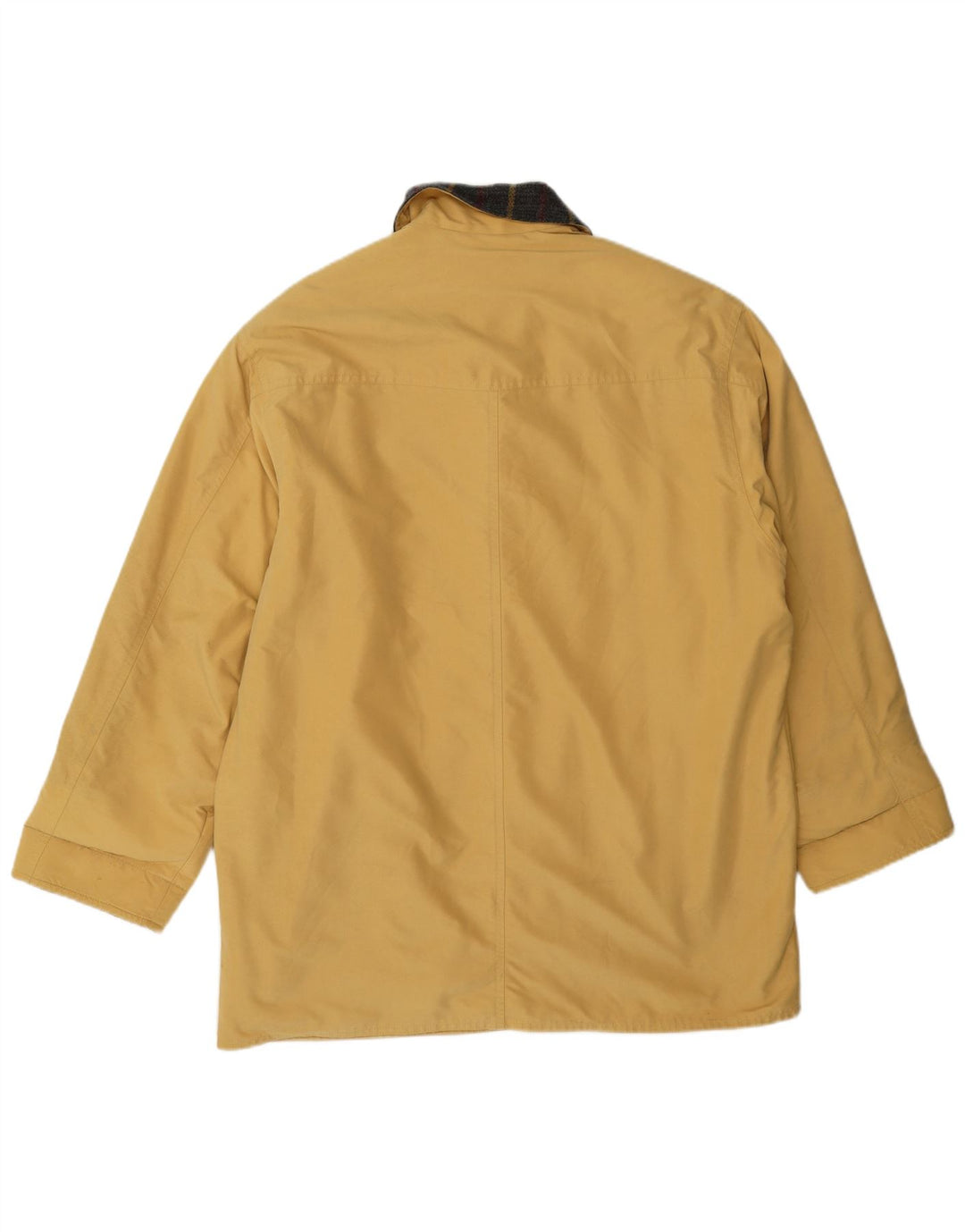 Henry White Manteau pour femme UK 44 Polyester à carreaux jaune moyen