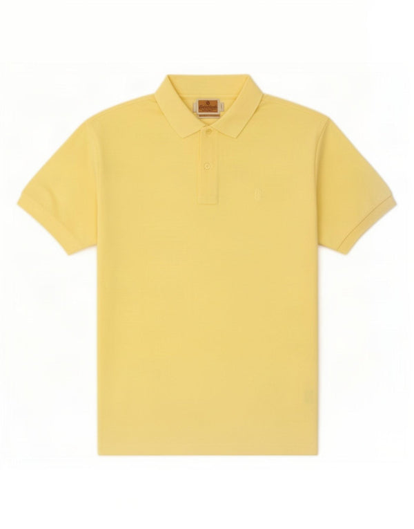 Conte of Florence Polo Homme Coton Jaune Moyen
