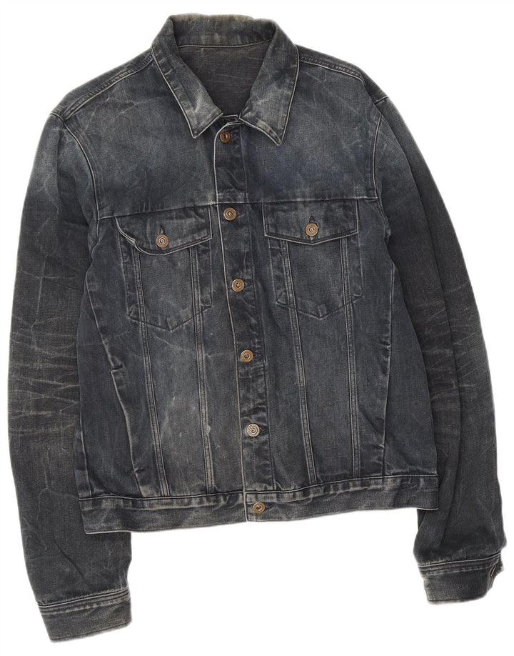 Calvin Klein Jeans Veste en jean pour homme UK 38 Bleu marine moyen Colourblock