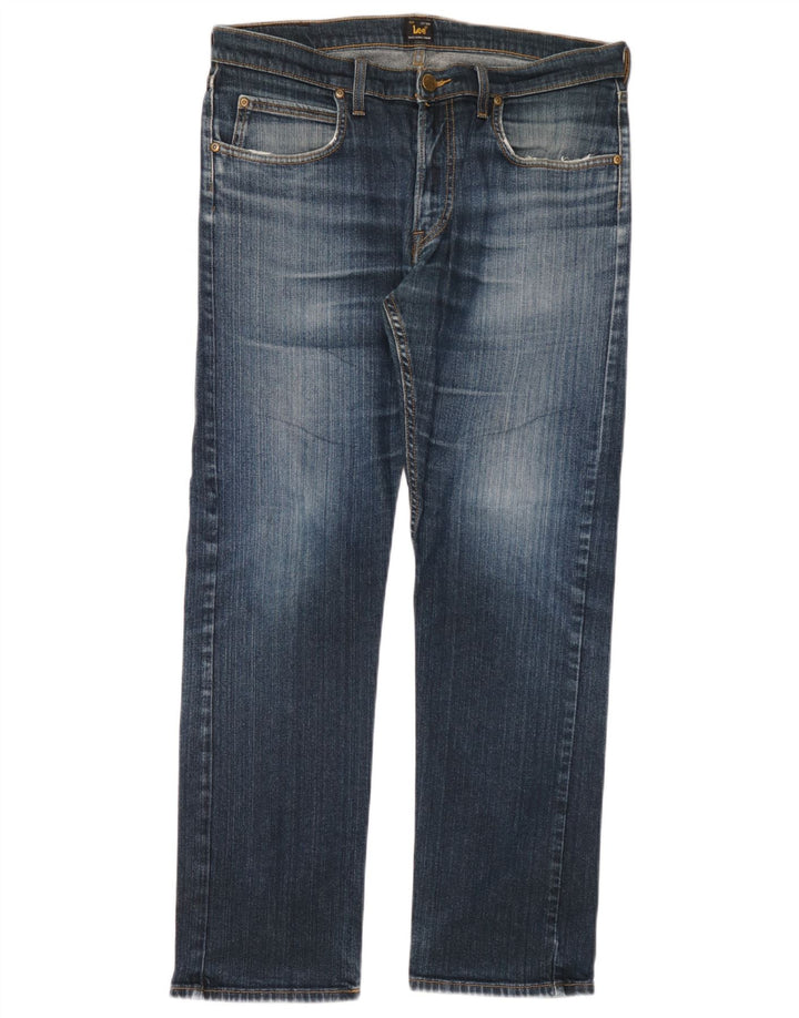 Lee Jean Droit Blake Homme W33 L32 Bleu Coton