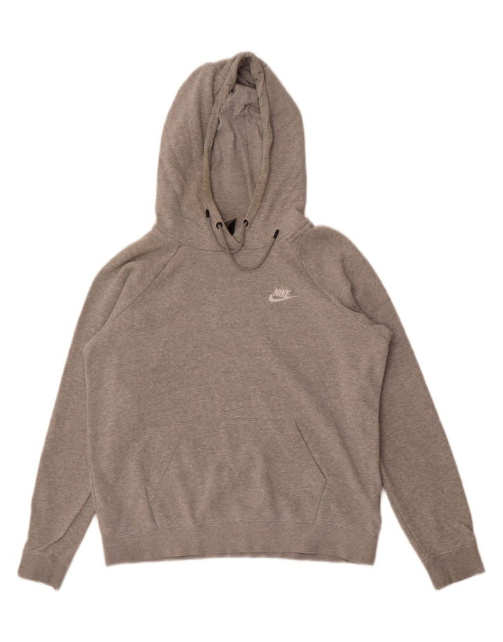 Nike Pull à capuche en coton moucheté gris moyen pour homme