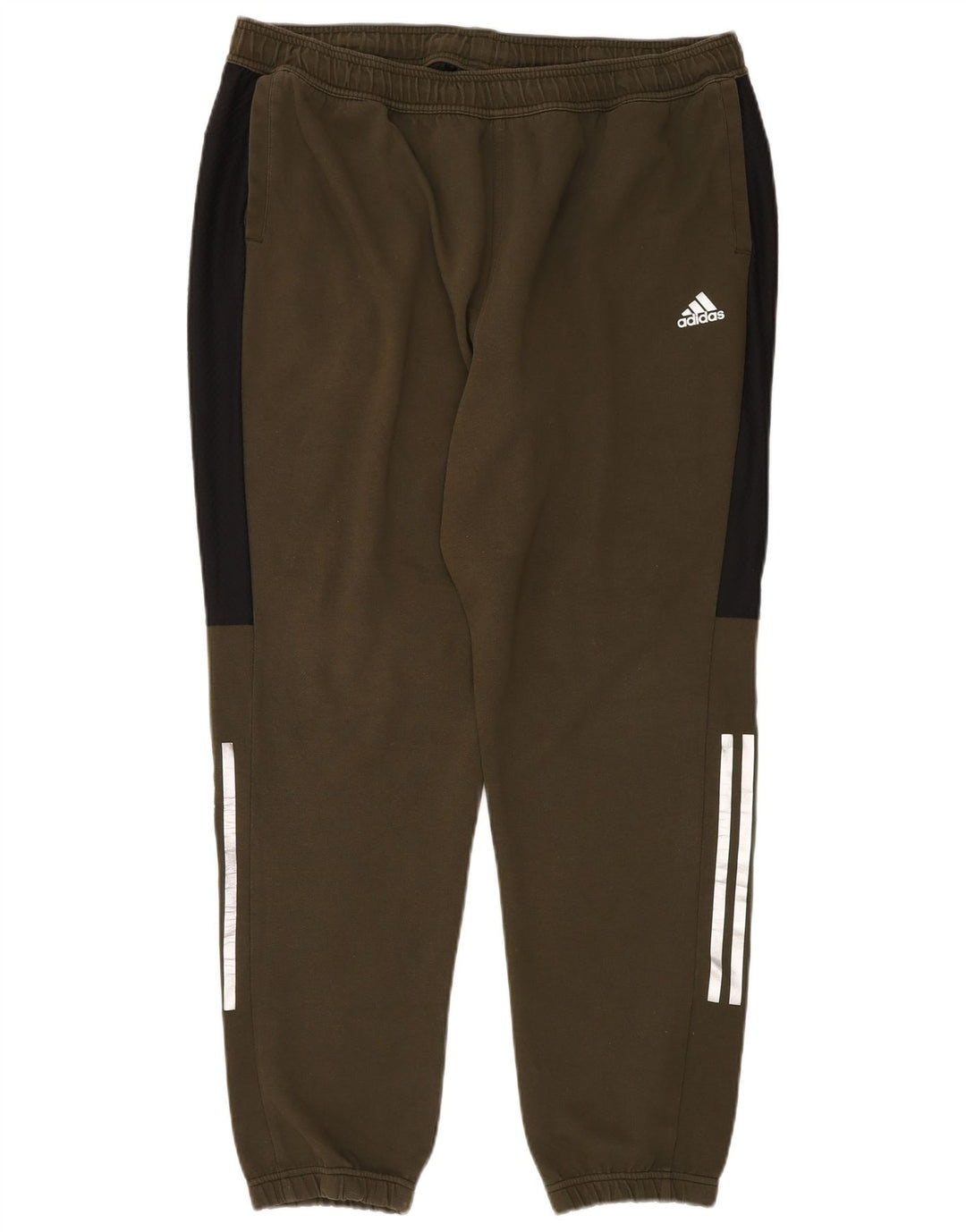 ADIDAS Pantalon de survêtement pour homme Joggers 2XL Kaki Colourblock Polyester