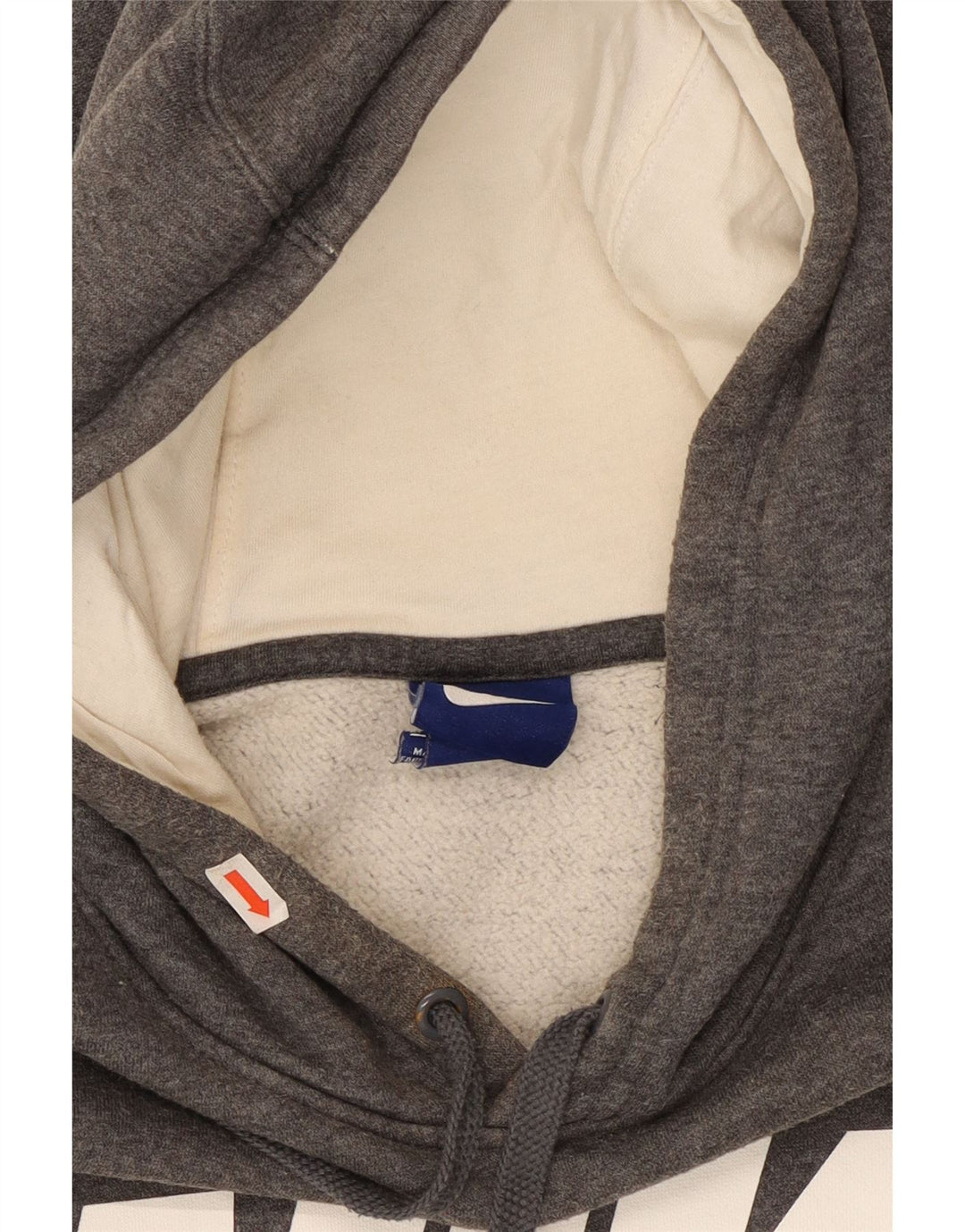 Nike Pull à capuche graphique en coton gris moyen pour homme