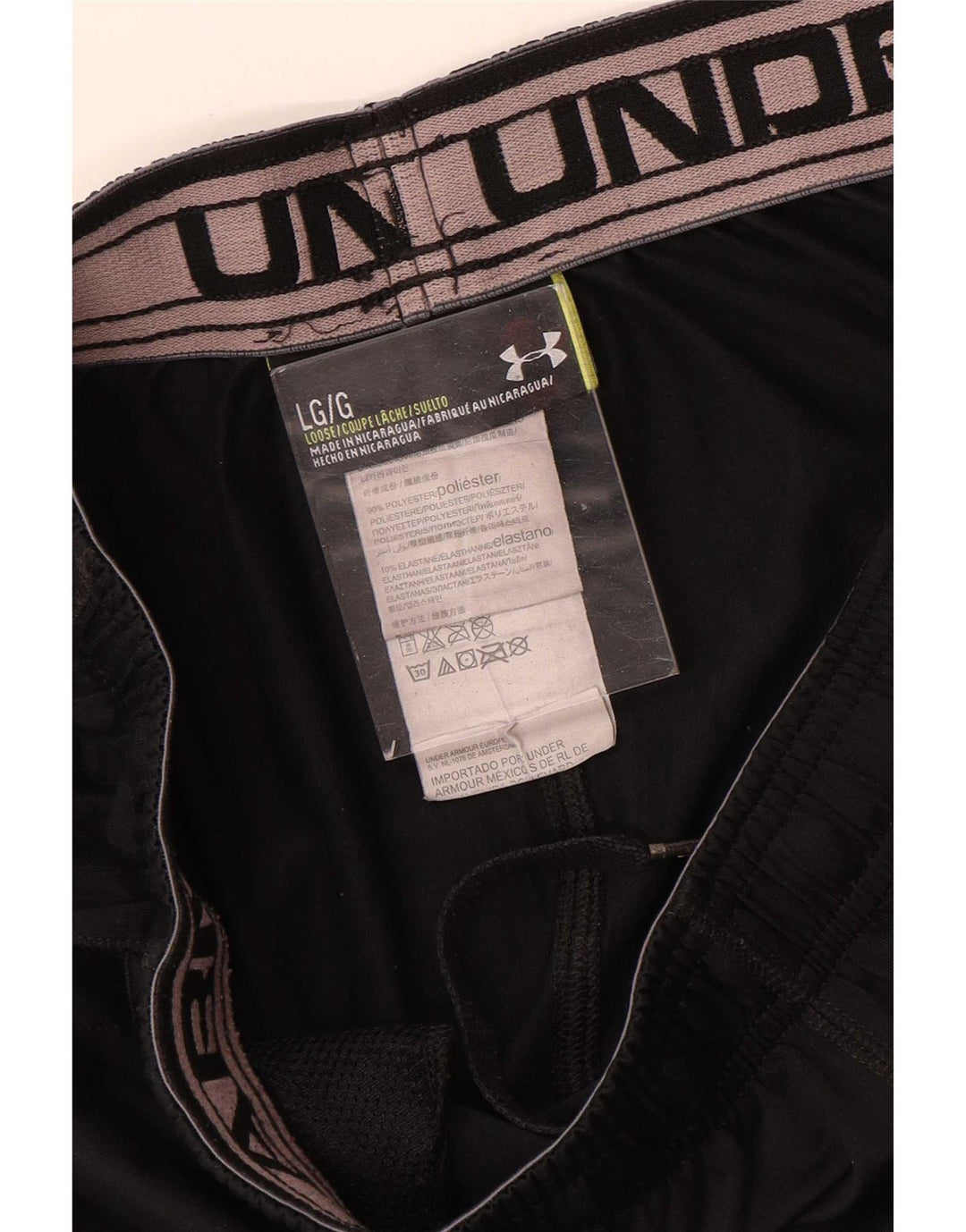 Under Armour Short de Sport Homme Grand Noir Polyester