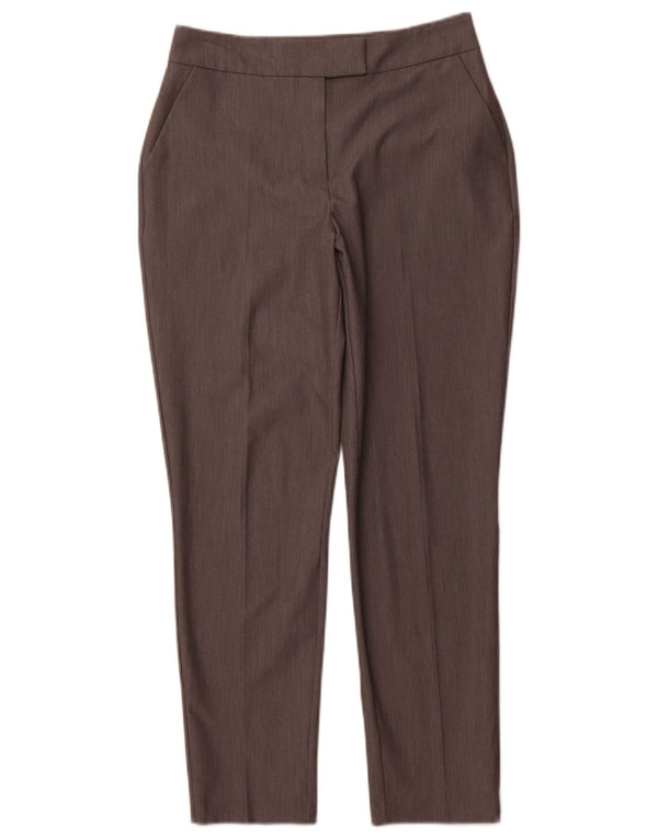 WAREHOUSE Pantalon de costume slim taille haute pour femme UK 10 Small W30 Gris