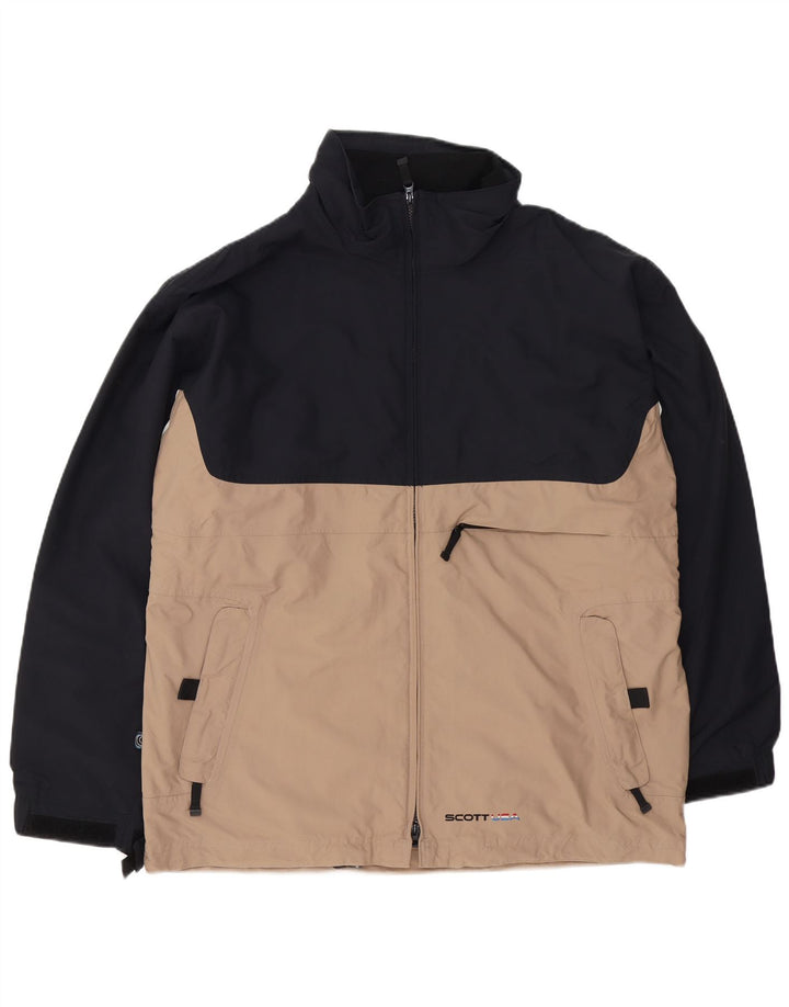Scott Veste coupe-vent pour homme UK 42 XL Noir Colourblock Polyamide