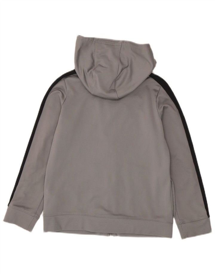 Under Armour Sweat à capuche zippé pour garçon 9-10 ans Gris moyen Colourblock
