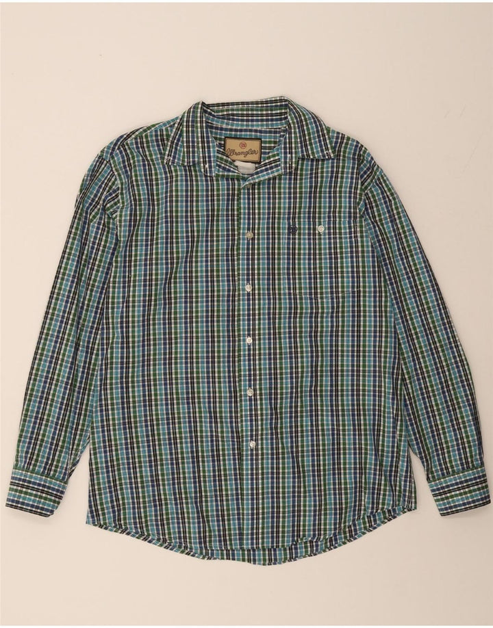 WRANGLER Mens Shirt XL Green Check Vintage Wrangler and Second-Hand Wrangler from Messina Hembry 