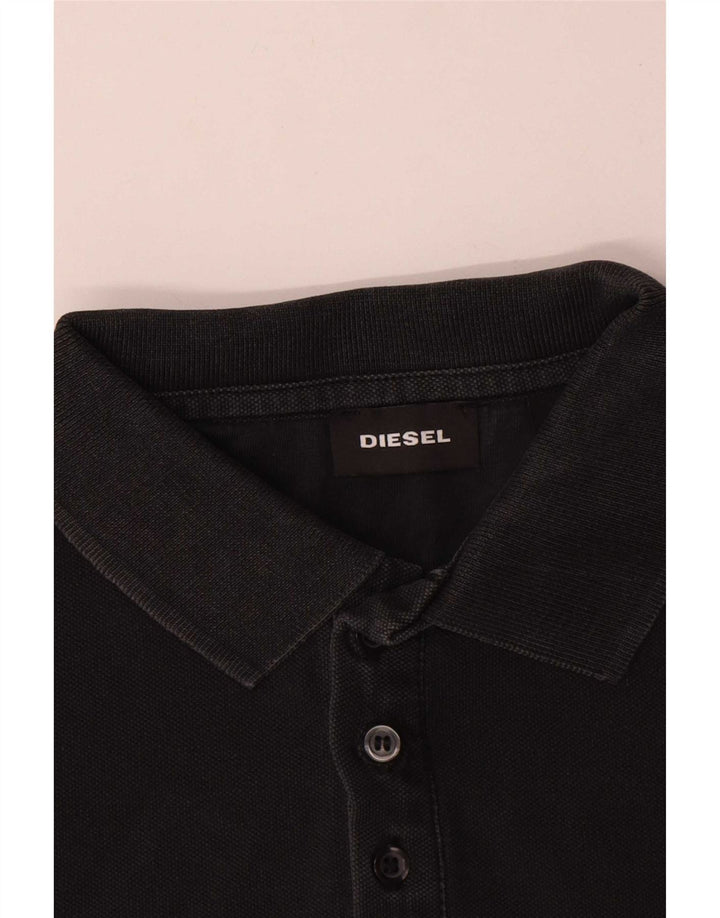 Diesel Polo Homme Petit Noir Coton