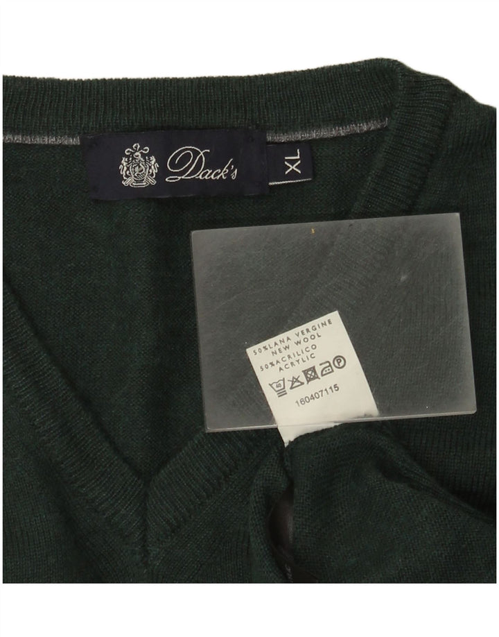 Dack's Pull Col V Homme XL Vert Laine