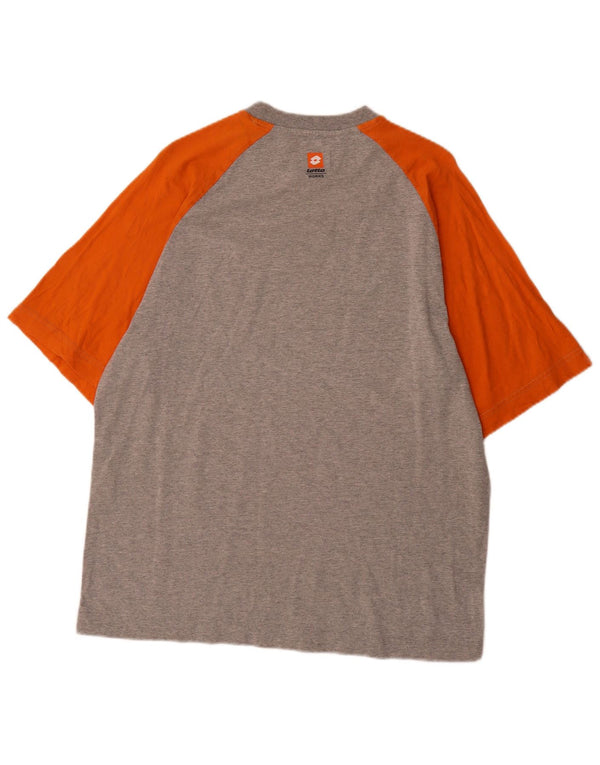 Lotto T-Shirt Graphique Homme Grand Gris Colorblock