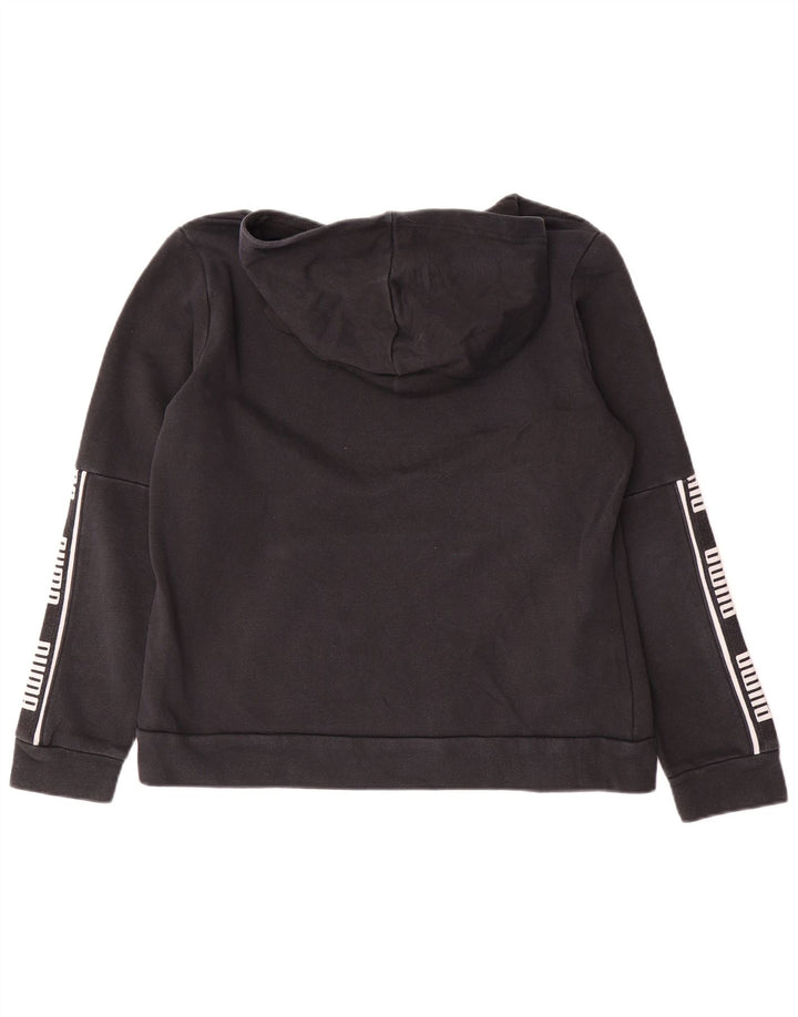 PUMA Pull à capuche graphique pour femme UK 18 XL Noir Coton