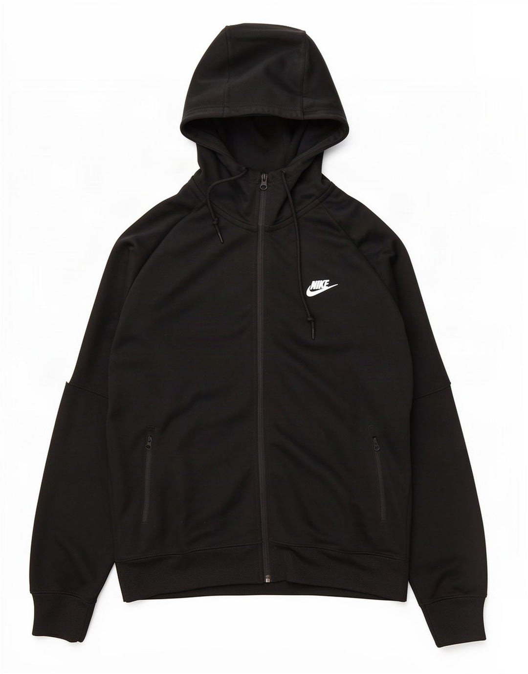 Nike Pull à capuche zippé pour homme Grand polyester color block noir
