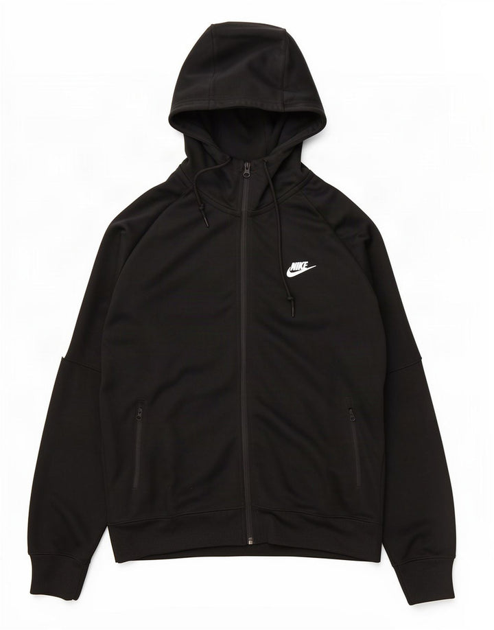 Nike Pull à capuche zippé pour homme Grand polyester color block noir