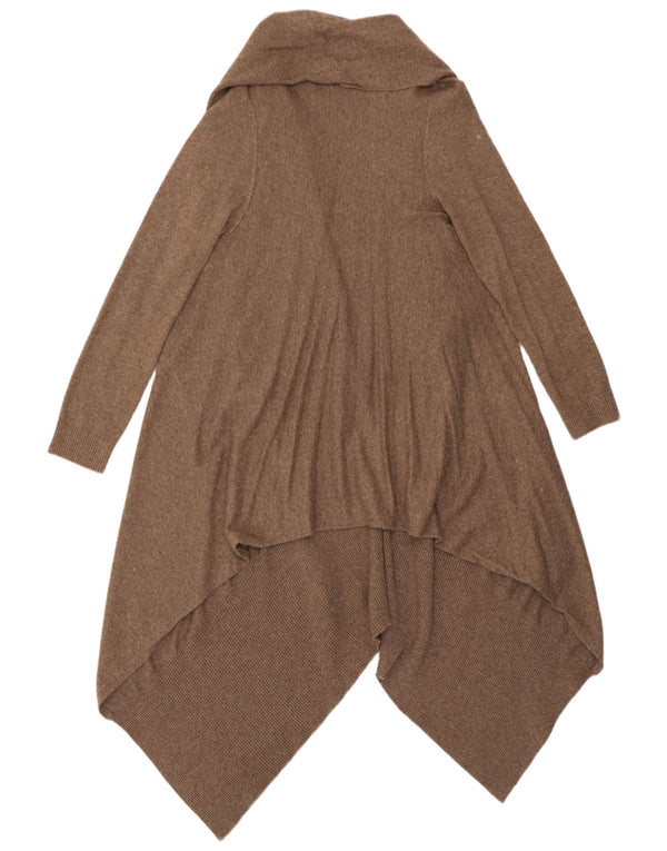 Marks & Spencer Pull cardigan asymétrique pour femme UK 12/14 Marron moyen