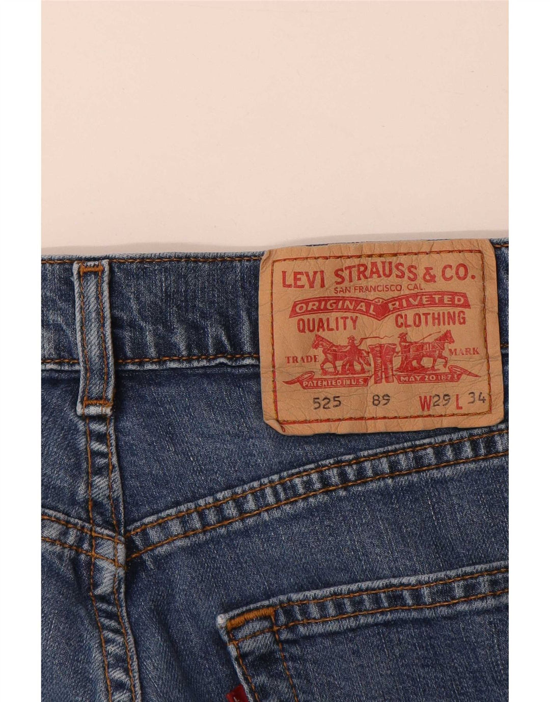 Levi's Jean 525 Bootcut Femme Bleu W29 L30 Coton