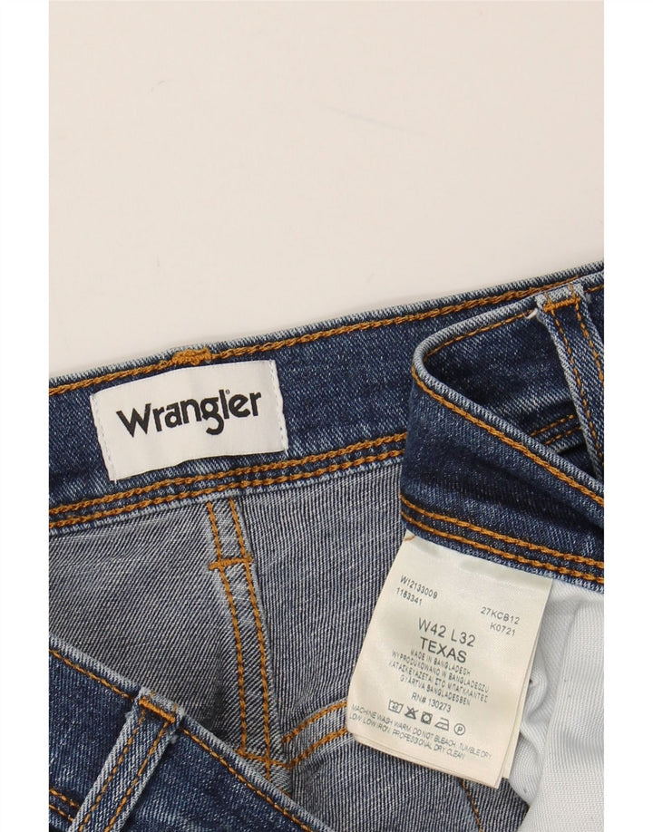 WRANGLER Jean Droit Texas Homme W42 L29 Bleu Coton