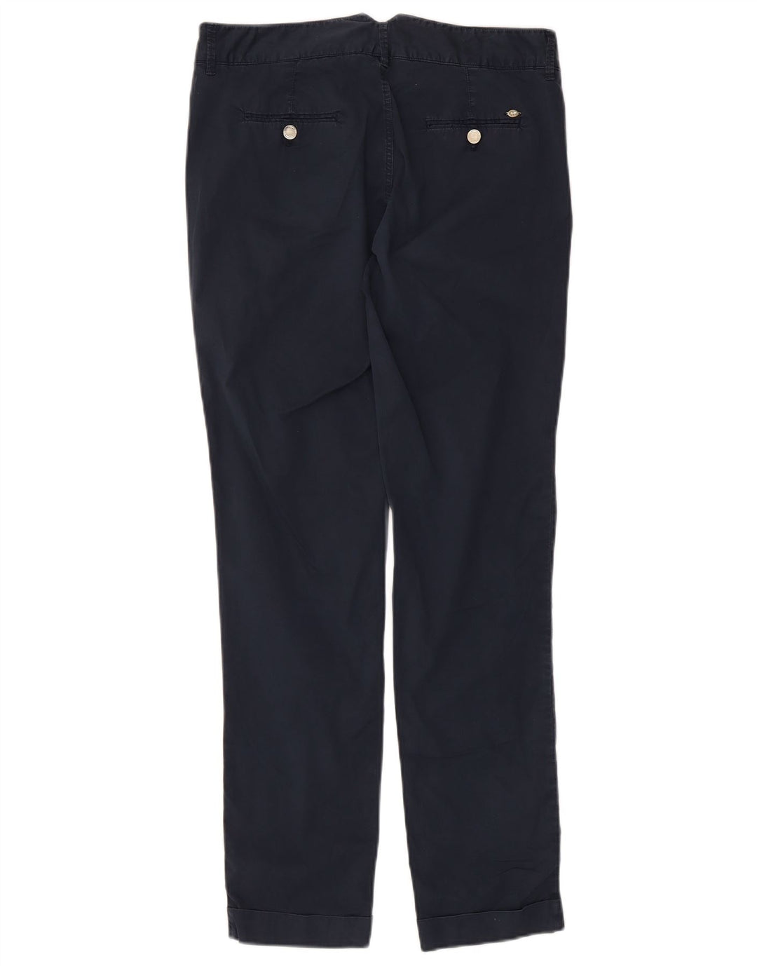 MASSIMO DUTTI Pantalon Chino Slim Coupe Décontractée Femme W32 L29 Bleu Marine