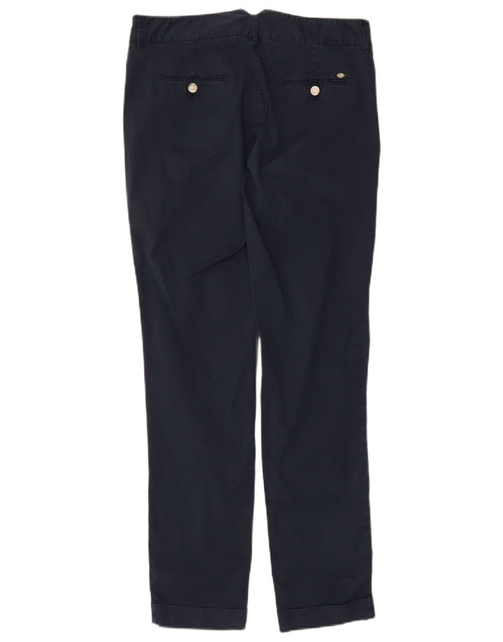 MASSIMO DUTTI Pantalon Chino Slim Coupe Décontractée Femme W32 L29 Bleu Marine