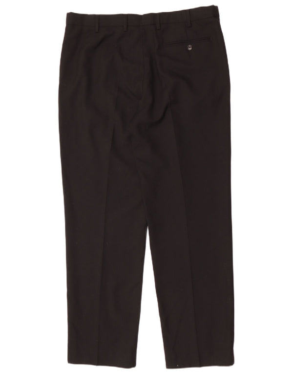 Marks & Spencer Pantalon de costume coupe classique pour homme W36 L31 laine noire