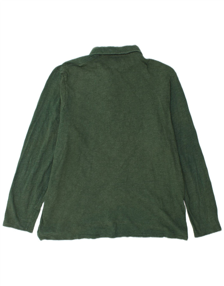 BODEN Polo à manches longues pour hommes 2XL Vert Coton