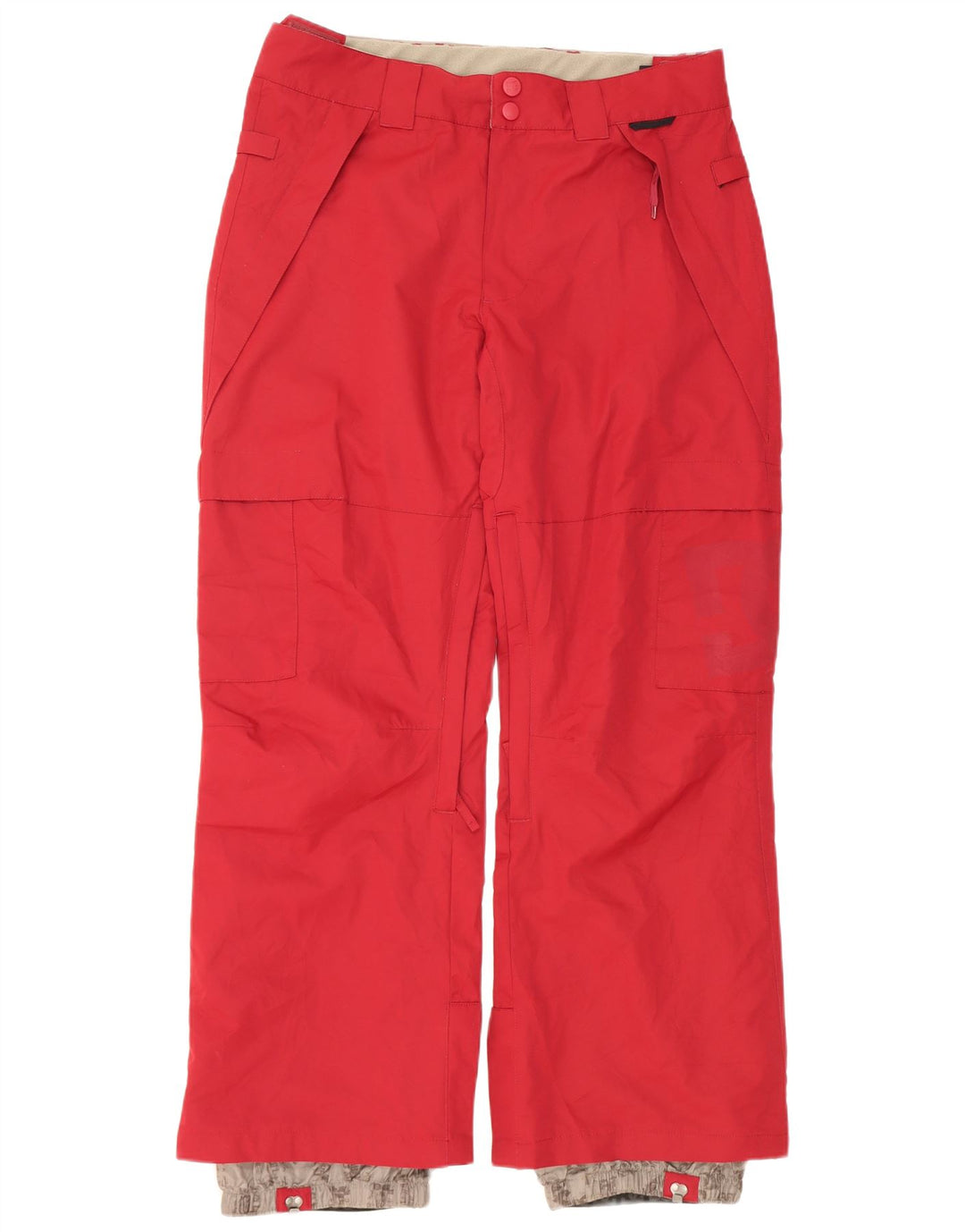 DC Pantalon de Ski Homme Rouge Moyen Polyester