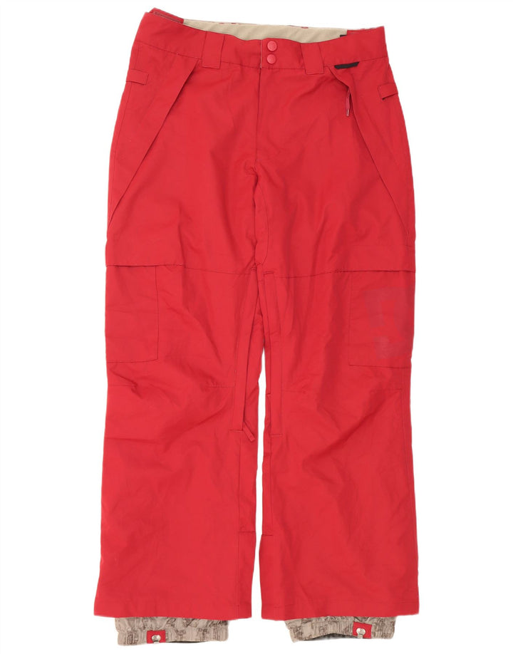 DC Pantalon de Ski Homme Rouge Moyen Polyester
