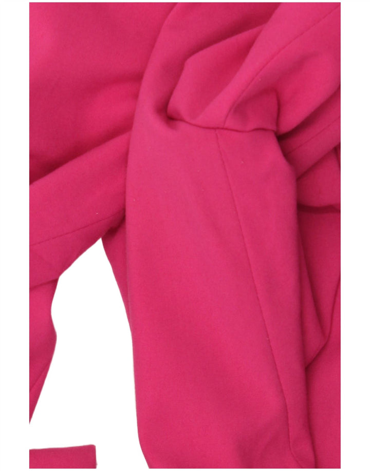 Zara Femme 1 Bouton Blazer Veste UK 10 Petit Rose Polyester
