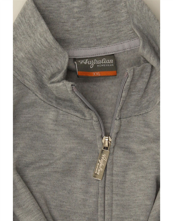 AUSTRALIAN L'ALPINA Veste de Survêtement Homme 2XL Gris Chiné