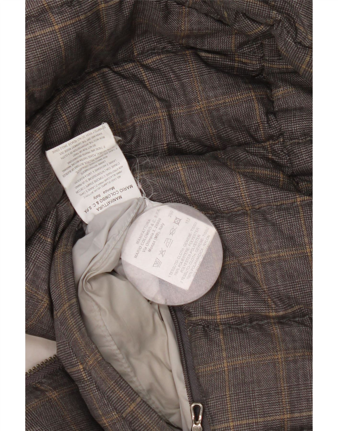 Colmar Veste matelassée à capuche garçon 13-14 ans Gris à carreaux Polyester