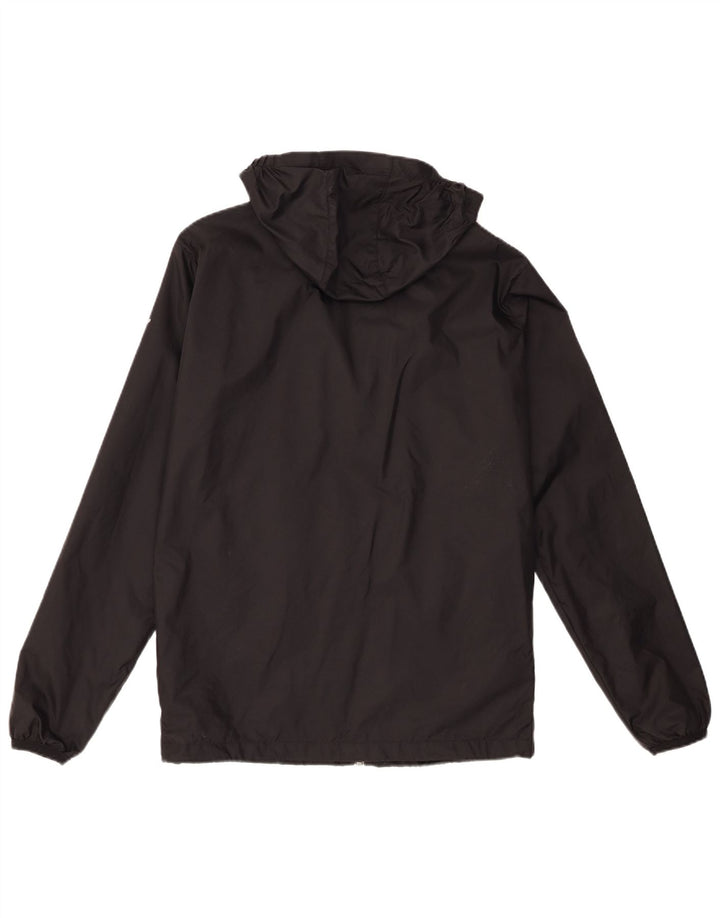 Puma Veste de pluie à capuche graphique pour homme UK 36 Small Noir Nylon