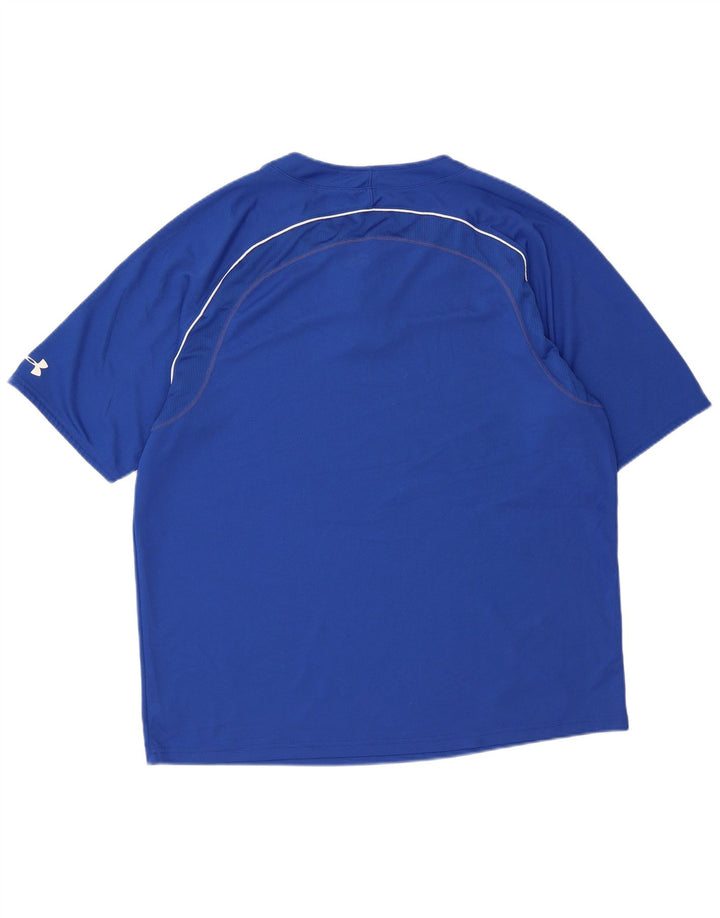 UNDER ARMOUR T-Shirt Baseball Homme XL Bleu Polyester