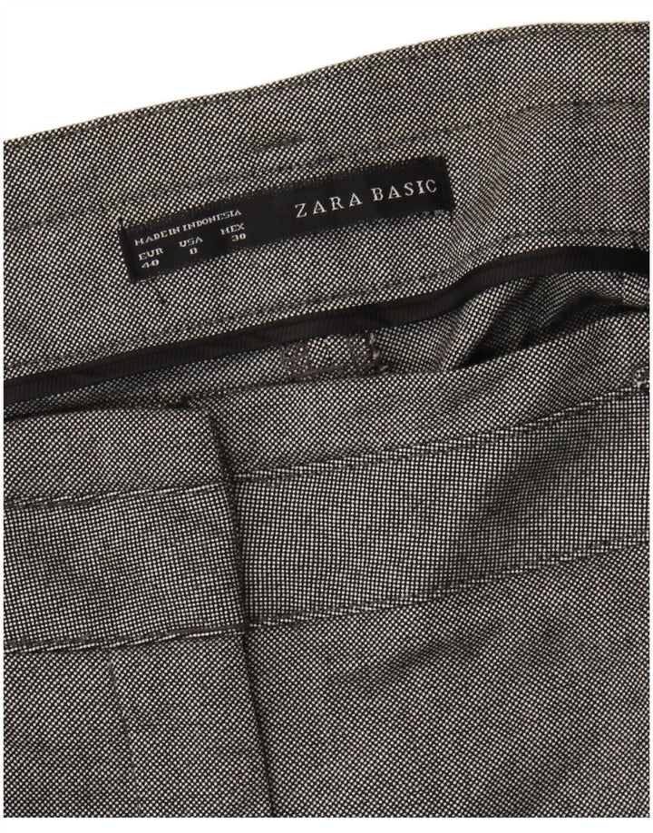 Zara Pantalon Chino Slim Homme EU 40 Medium W30 L27 Gris Polyamide