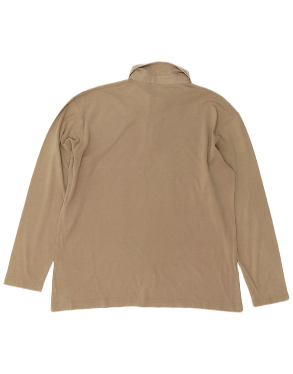 CALVIN KLEIN JEANS Polo à Manches Longues Garçon 15-16 ans Beige Coton