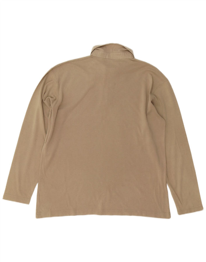 CALVIN KLEIN JEANS Polo à Manches Longues Garçon 15-16 ans Beige Coton