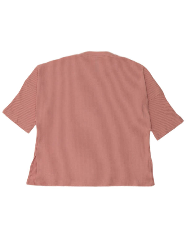 Adidas T-Shirt Top Fille 14-15 ans Rose Coton