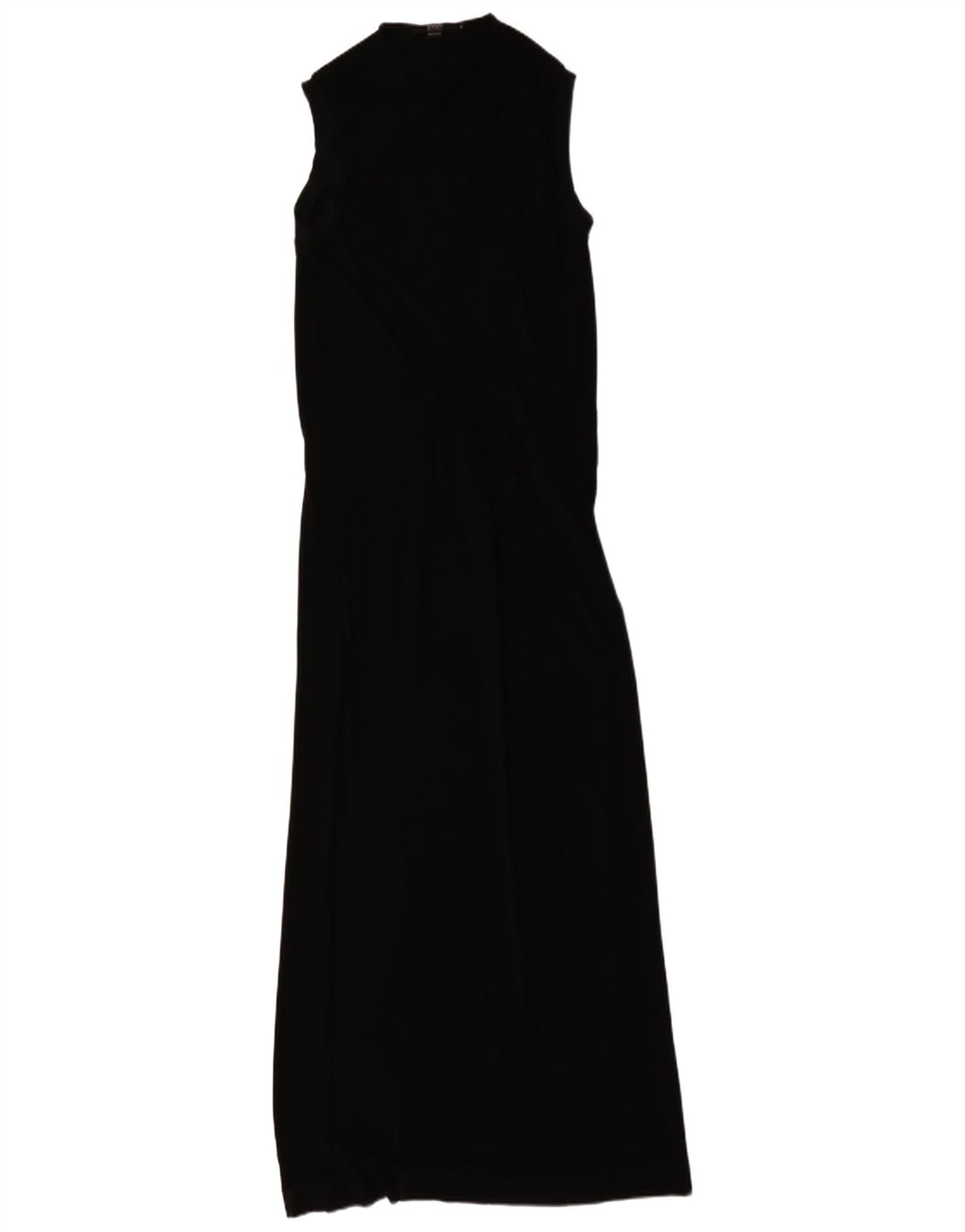 Seventy Femme Robe Longue Sans Manches IT 46 Large Noir Viscose